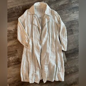 Rachel Zoe White and Black Trench Coat